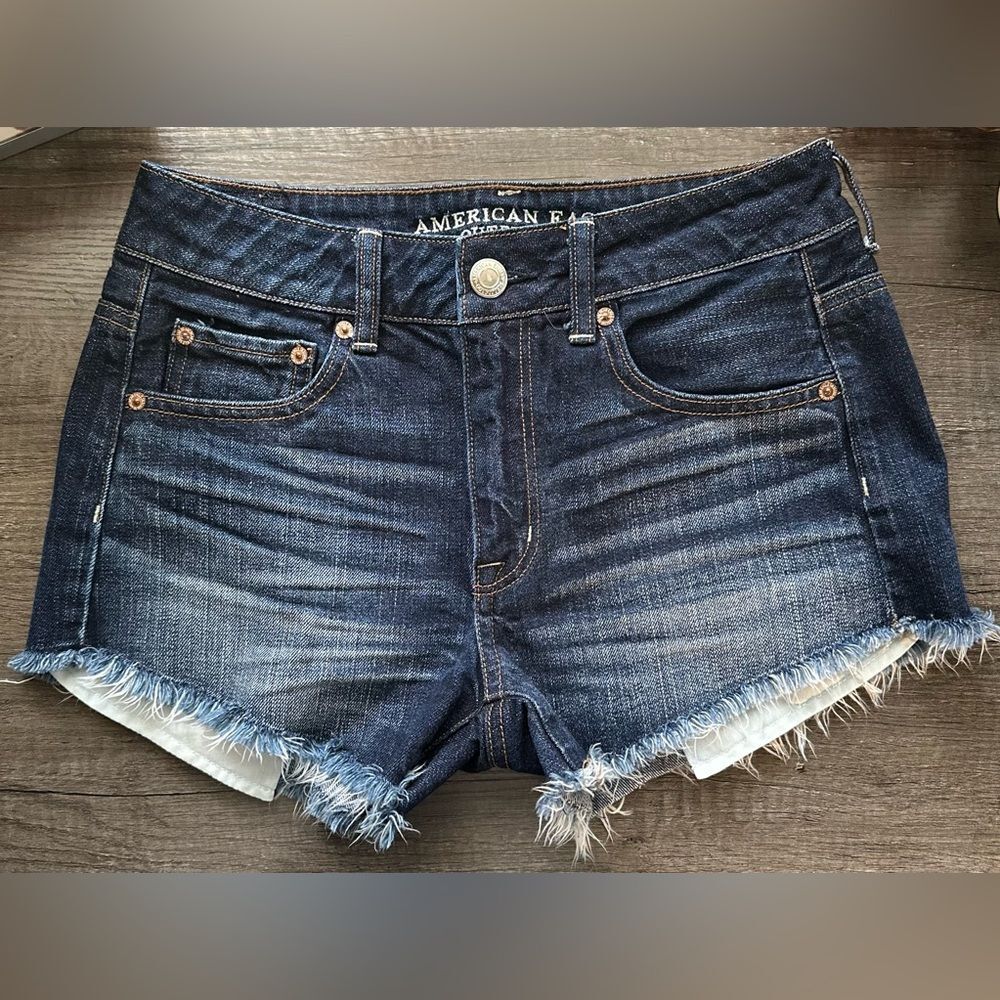 American Eagle Hi-Rise Festival‎ Cut Off Shorts Size 2